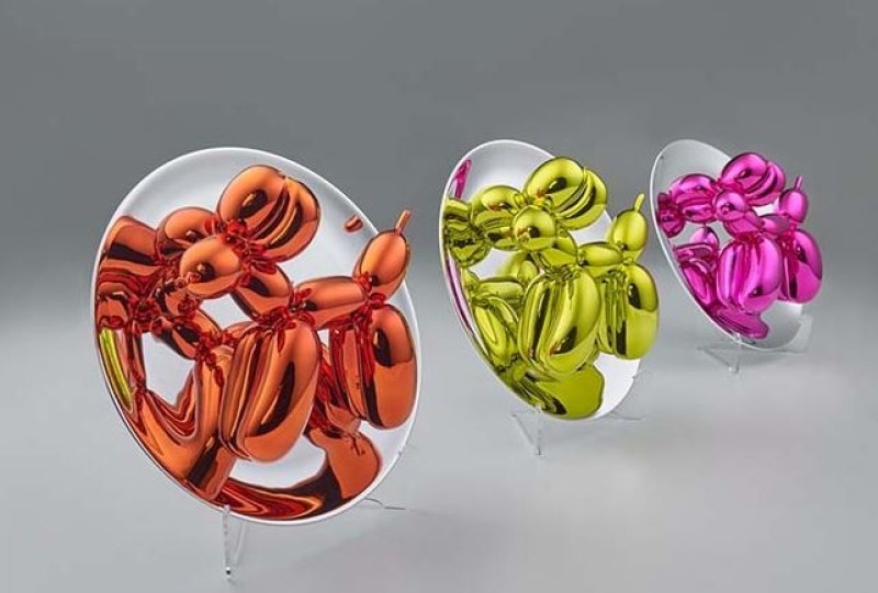 Jeff Koons - Balloon Dog Yellow, Orange, Magenta